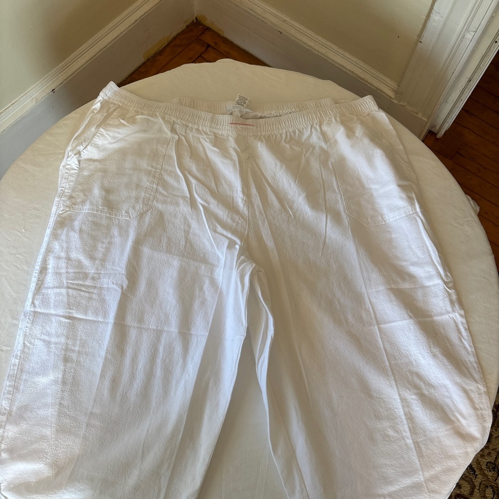 ✨NWT✨

SERENGETI BRAND WOMENS WHITE CAPRI PANTS 

SIZE 2X